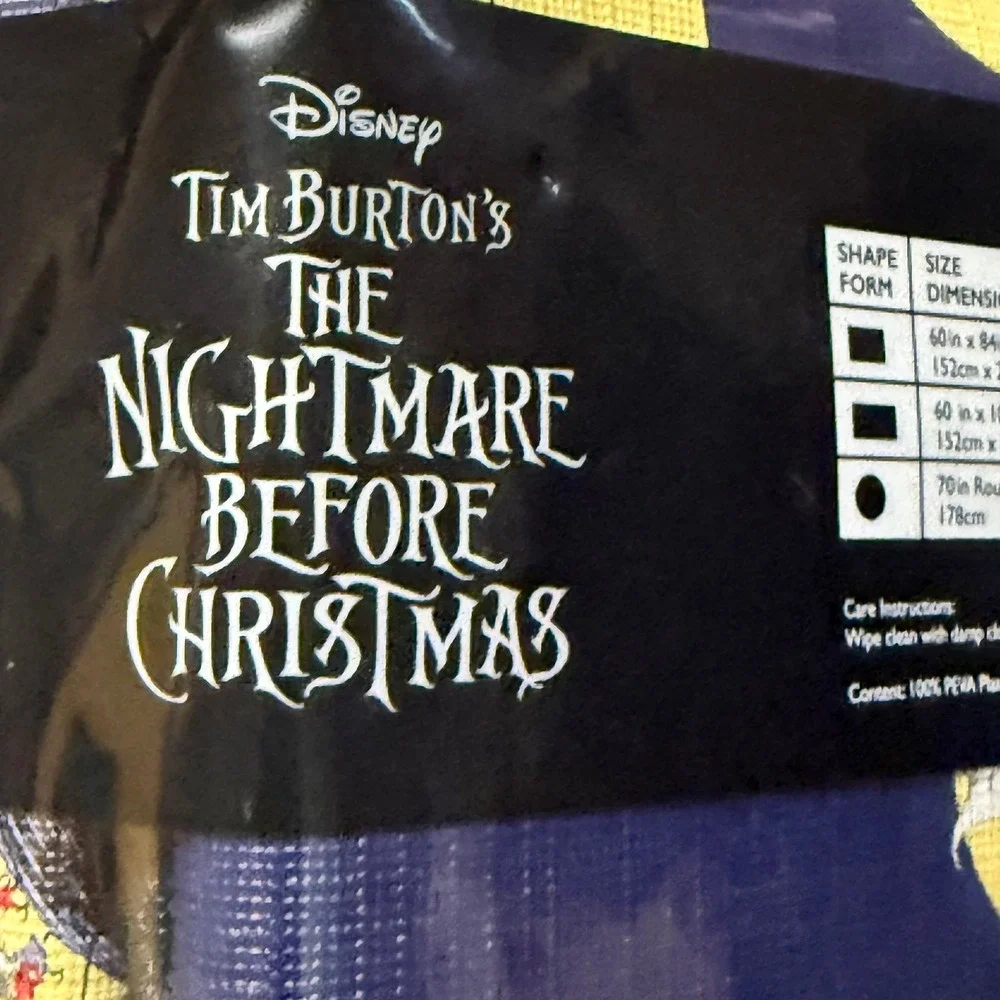 Nightmare before Xmas 69x84‎ tablecloth NWT